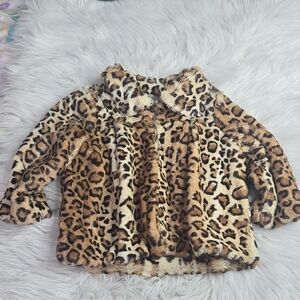 Peace Of Cake Leopard Coat Sz 8/10